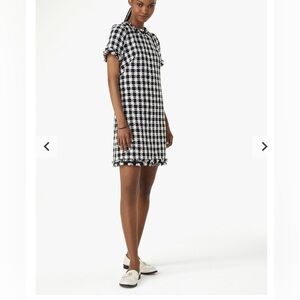 Kate spade tinsel checkered tweed dress size 10